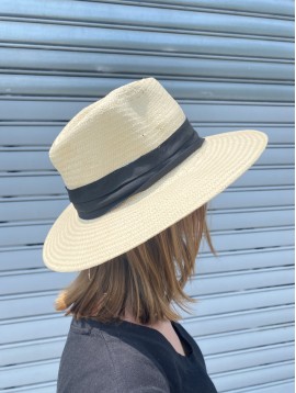 Chapeau style Borsalino avec ruban