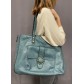 Sac  porté épaule  style craquelé brillant, poche avant et anneaux
