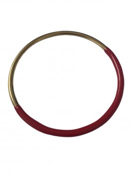 Bracelet Acier -  Jonc fin bi-color 
