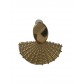  BO clips Acier - Eventail et pastille ovale 