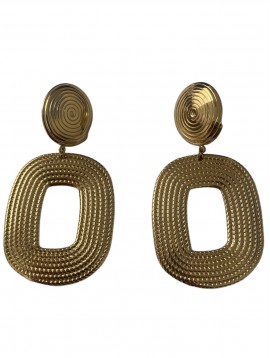  BO clips Acier - Ovale et pastille spirale
