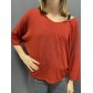 Pull tricot fin manches 3/4