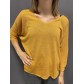 Pull tricot fin manches 3/4