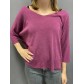 Pull tricot fin manches 3/4