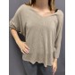 Pull tricot fin manches 3/4