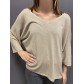 Pull tricot fin manches 3/4