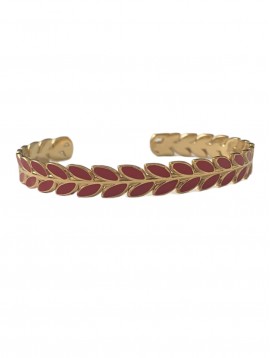 Bracelet Acier - Jonc épis façon émail