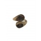 Bague Acier réglable - Bague anneaux plats ouverts