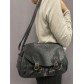 Sac porté travers poches avant et rabat style craquelé brillant