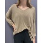 Top pull manches longues brillant