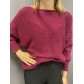 Top pull brillant avec laine 