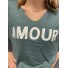 Top fin oversize manches longues AMOUR