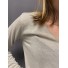 Tshirt fin manches longues décolleté V avec détails lurex 