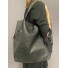 Sac shopping grainé souple avec porte carte