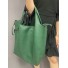 Sac shopping grainé souple avec porte carte