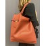 Sac shopping grainé souple avec porte carte