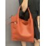 Sac shopping grainé souple avec porte carte