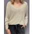 Top oversize unie maille 
