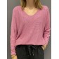 Top oversize unie maille 