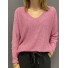 Top oversize unie maille 