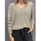 Top oversize unie maille 