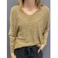 Top oversize unie maille 