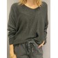 Top oversize unie maille 