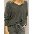 Top oversize unie maille 