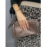 Sac porté travers brillant avec double pochettes 
