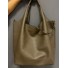 Sac shopping grainé souple avec porte carte