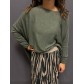 Top manches 3/4 effet chauve-souris en maille fine 