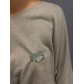 Broche Acier - Coeur effet miroir 