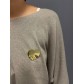Broche Acier - Coeur effet miroir 