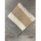 Poncho multi-bandes unies et bandes lurex fines